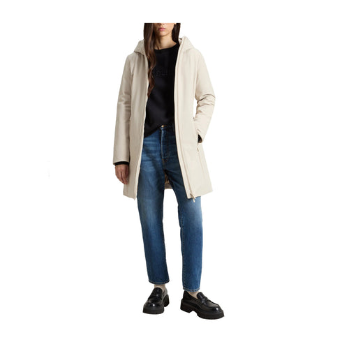 Woolrich Parka Parka Donna lungo Firth liscio Beige A24 - WOOLRICHCFWWOU0889FRUT3496 - 7404 - L - Francavilla Moda